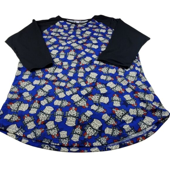LuLaRoe XL Randy Uncle Sam Patriotic Tee - Picture 1 of 7